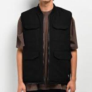 NWT:  DGK Contra Reversible Black & Camo Vest Size Large